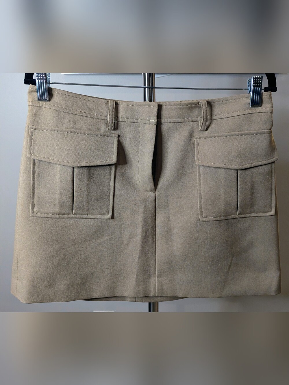 $60 Theory Size 6 Tan Lupah Prospective Cargo Utility Mini Skirt EUC